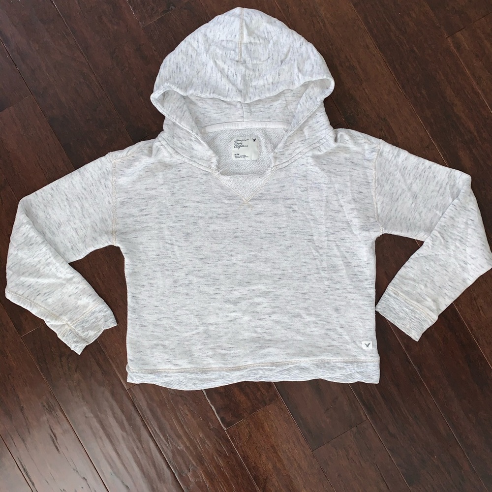American Eagle Cropped Styled Sweatshirt